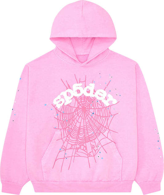 Sp5der Hoodie Pink