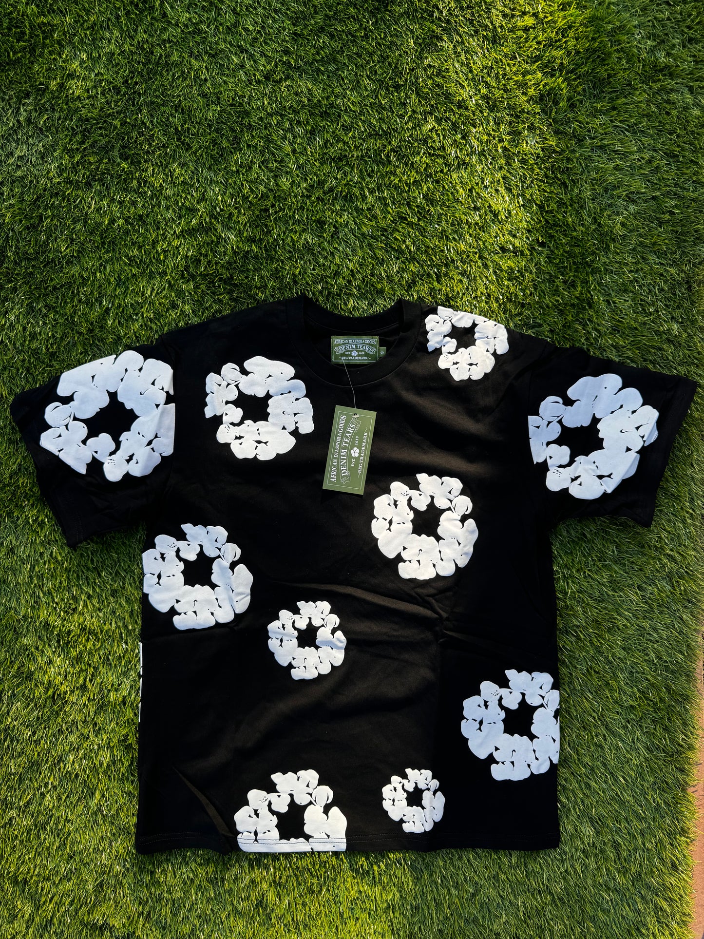 Denim Tears The Cotton Wreath T-shirt/tee 'Black'